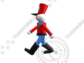 walking nutcracker soldier 3d model - nutcracker_walks.zip by sw3dsolutions